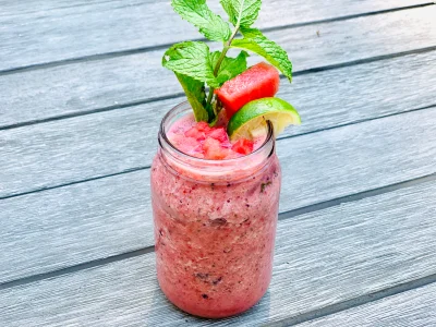 Watermelon Mint Lime Slushies
